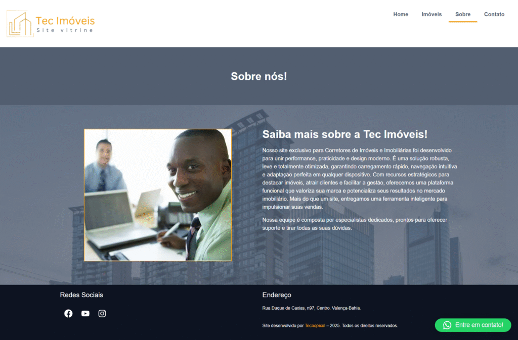 Site Corretor de Imóveis e Imobiliária